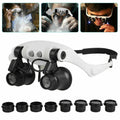 8-Lens LED Headband Magnifier