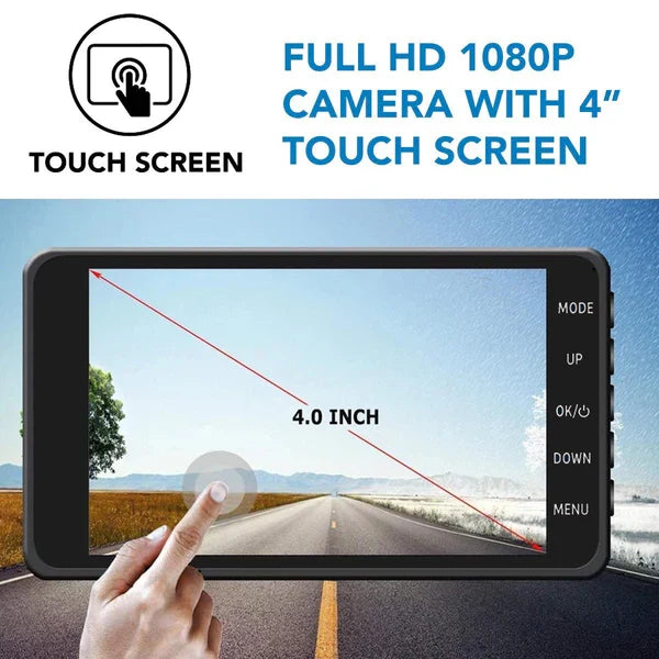 Wireless Front & Rear Dash Cam