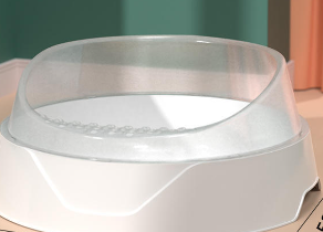 Semi-Enclosed Cat Litter Box