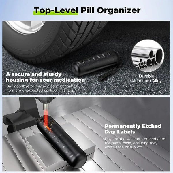 Aluminum 7-Day Pill Organizer