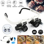 8-Lens LED Headband Magnifier