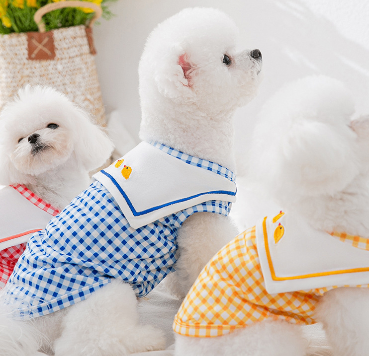 Plaid Dog Shirt Vest
