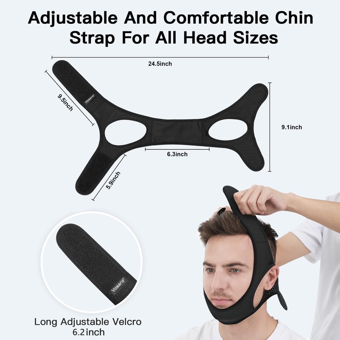 Adjustable Anti-Snoring Chin Strap