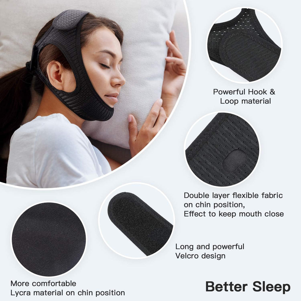 Adjustable Anti-Snoring Chin Strap