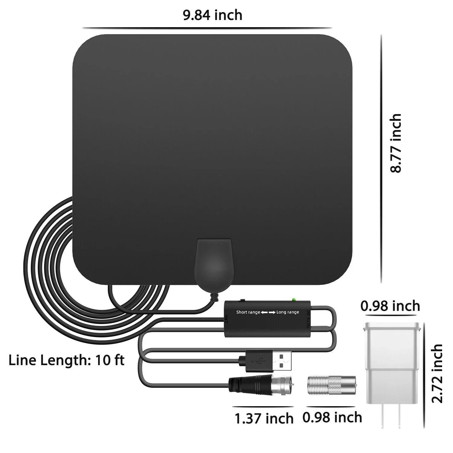 Indoor Amplified HDTV Antenna