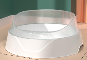 Semi-Enclosed Cat Litter Box