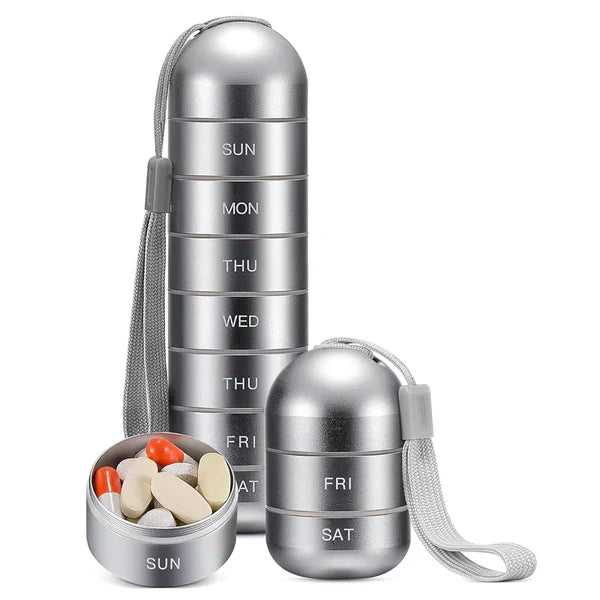 Aluminum 7-Day Pill Organizer
