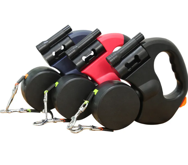 Retractable Double Dog Leash