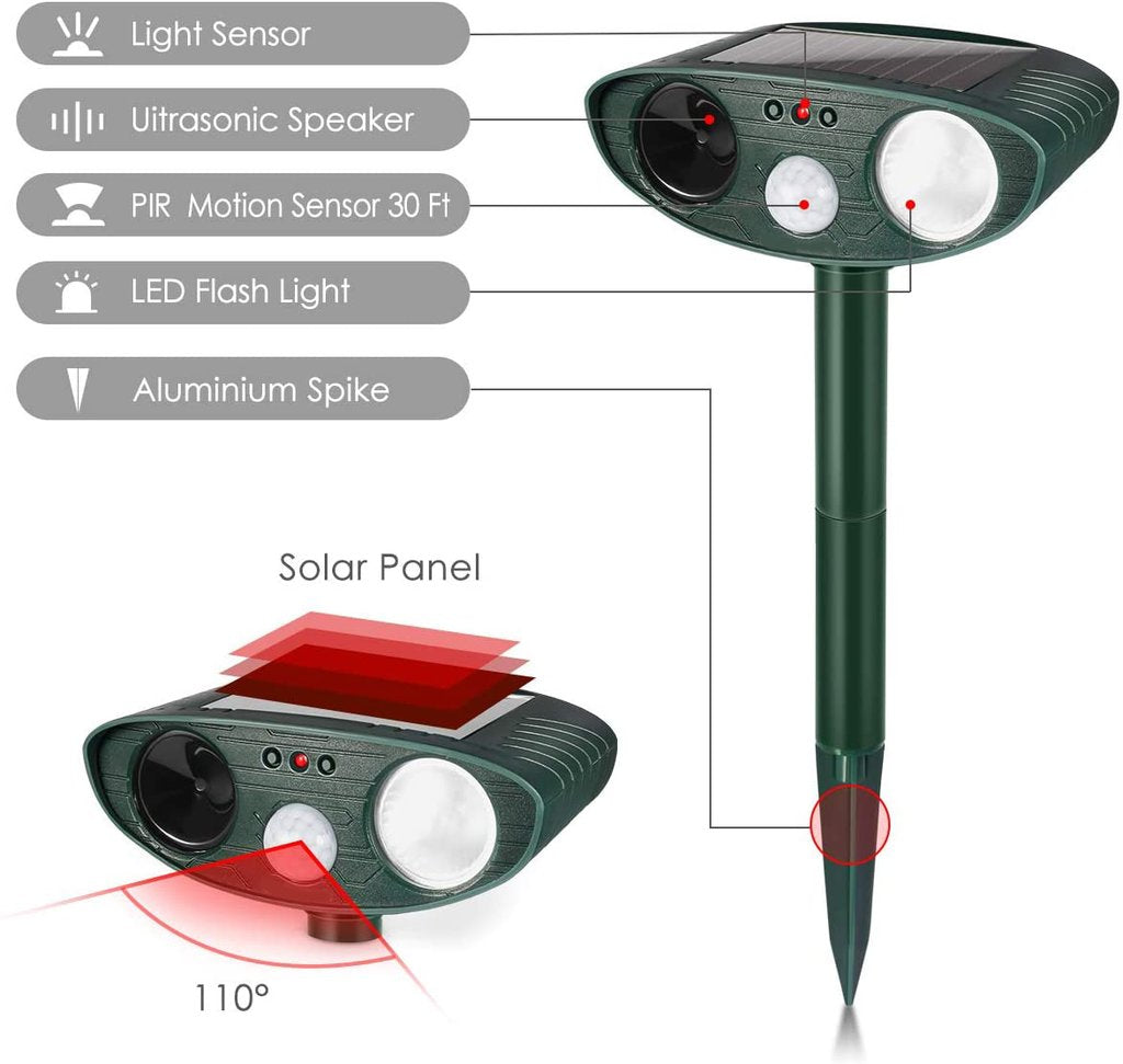 Solar Ultrasonic Rabbit Repeller