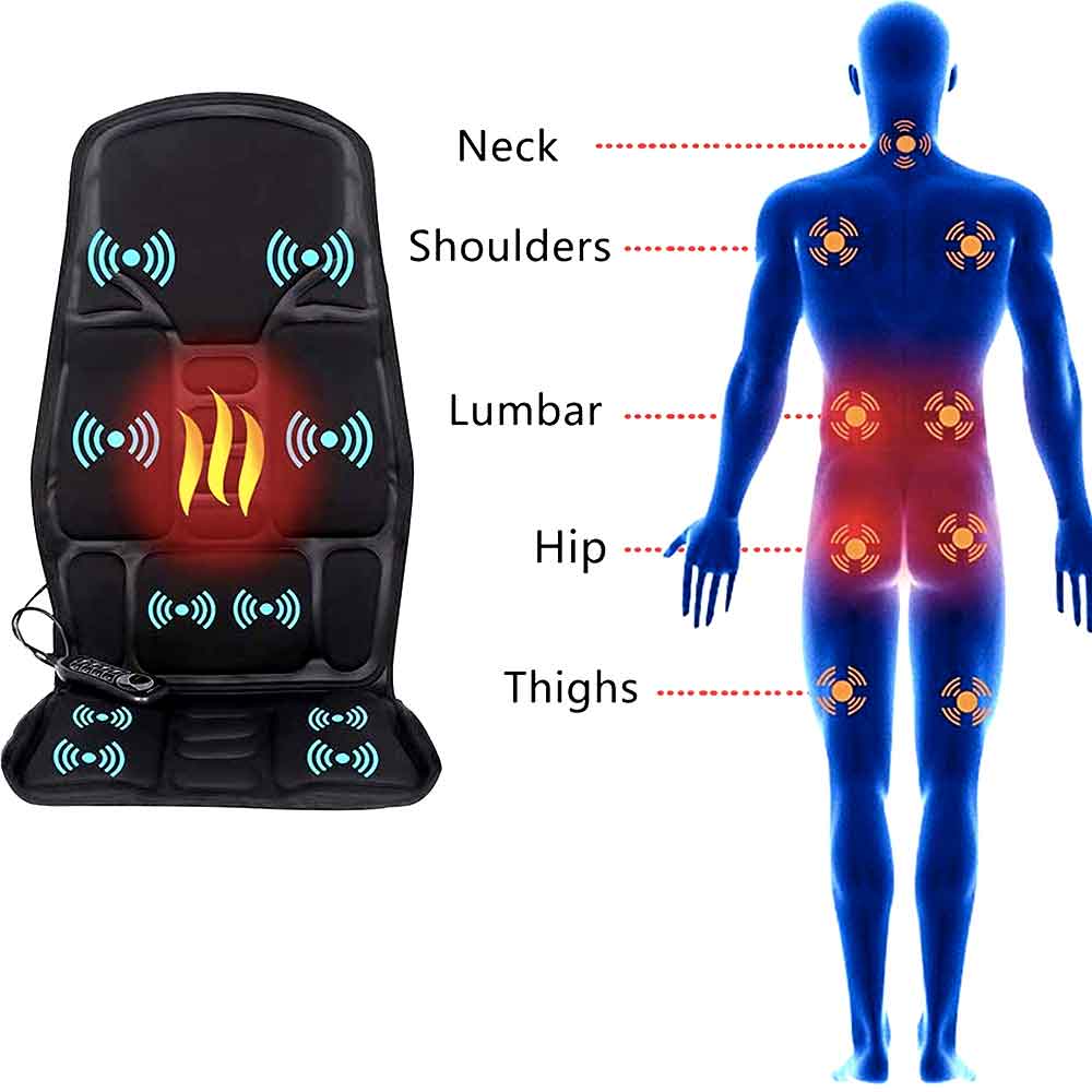 8-Mode Heated Massage Chair Pad