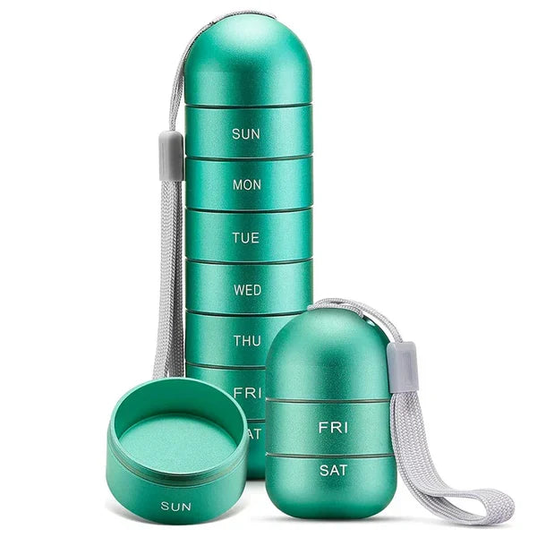 Aluminum 7-Day Pill Organizer