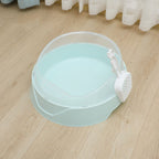 Semi-Enclosed Cat Litter Box