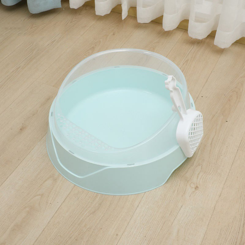 Semi-Enclosed Cat Litter Box
