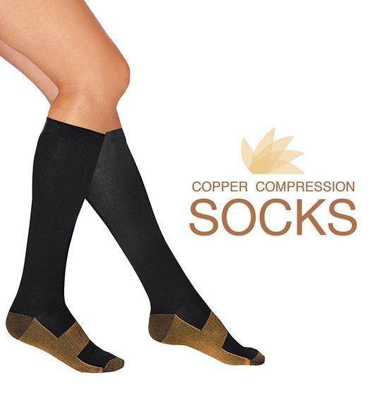 Copper Compression Socks, 7 Pairs