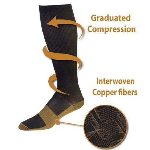Copper Compression Socks, 7 Pairs
