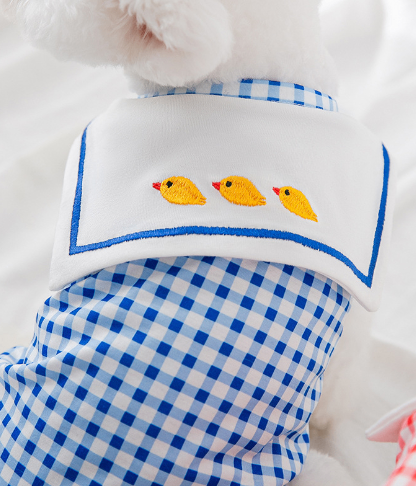 Plaid Dog Shirt Vest