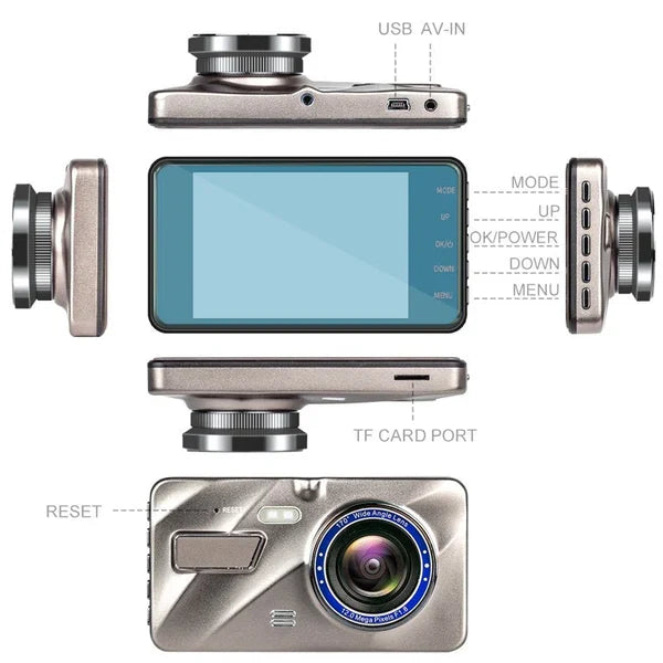 Wireless Front & Rear Dash Cam