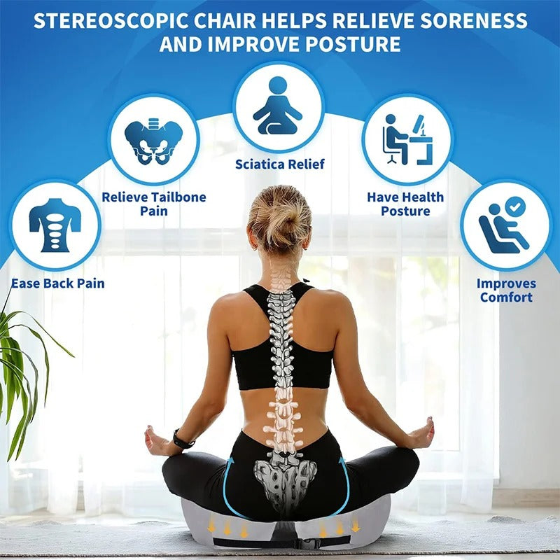 Memory Foam Sit Bone Relief Cushion