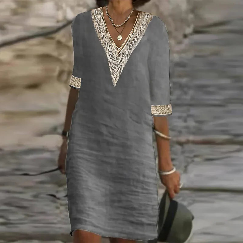 Stylish Linen Summer Dress