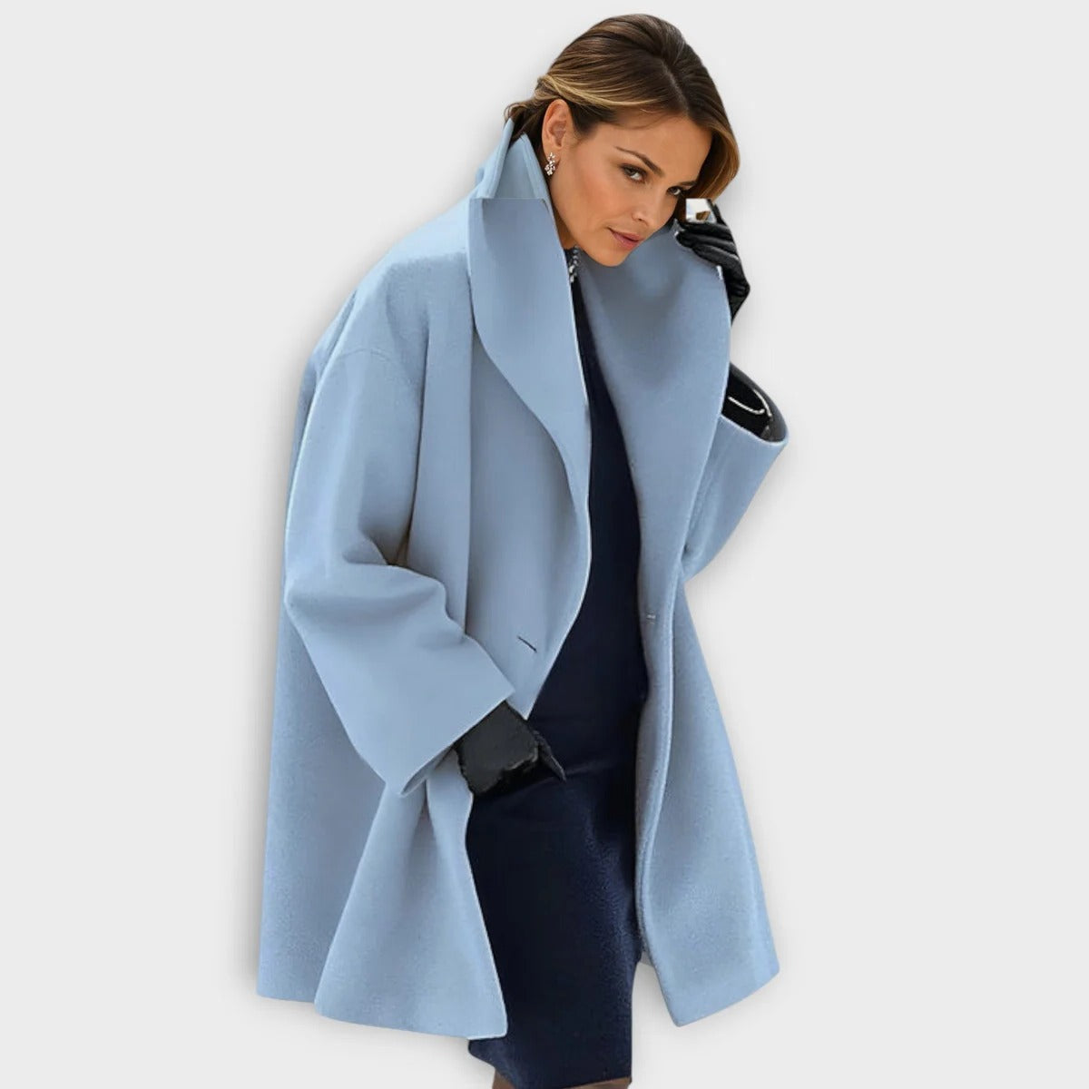 Windproof Wool Coat for Women