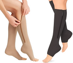 Zippered Compression Socks, 20-30 mmHg