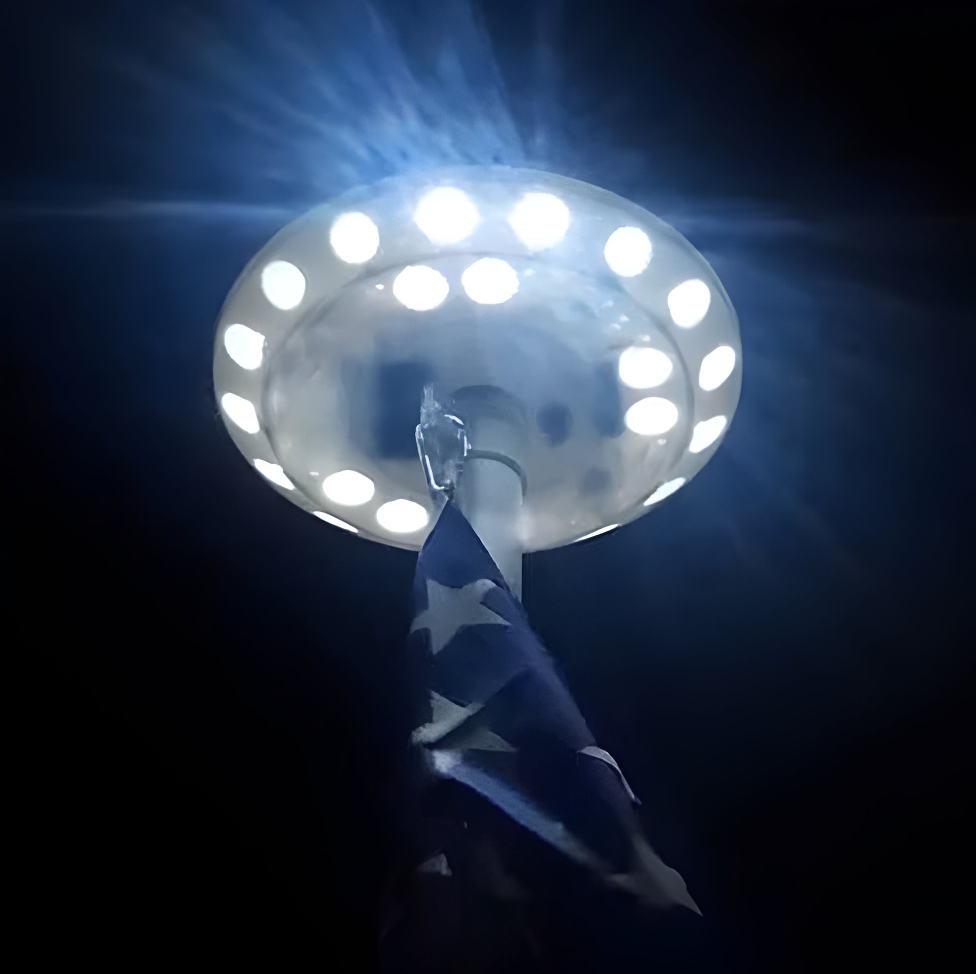 Solar Powered Flagpole Light