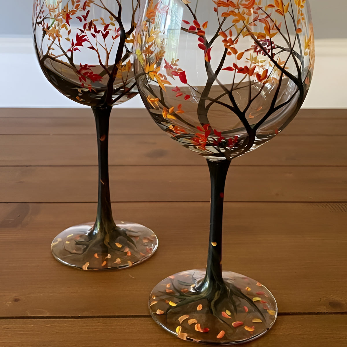 Four Seasons Tree Wine Glasses